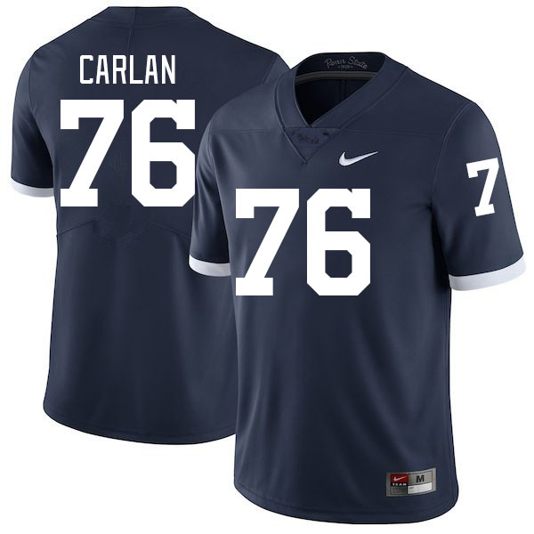 Men #76 Mason Carlan Penn State Nittany Lions College Football Jerseys Stitched-Retro